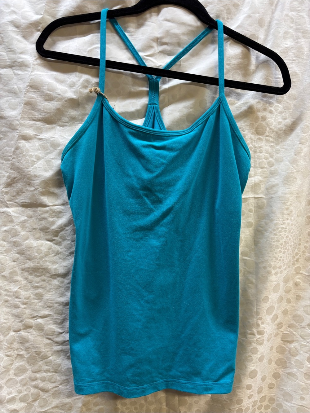 lululemon athletica power Y Racerback tank top -size 10 blue/teal